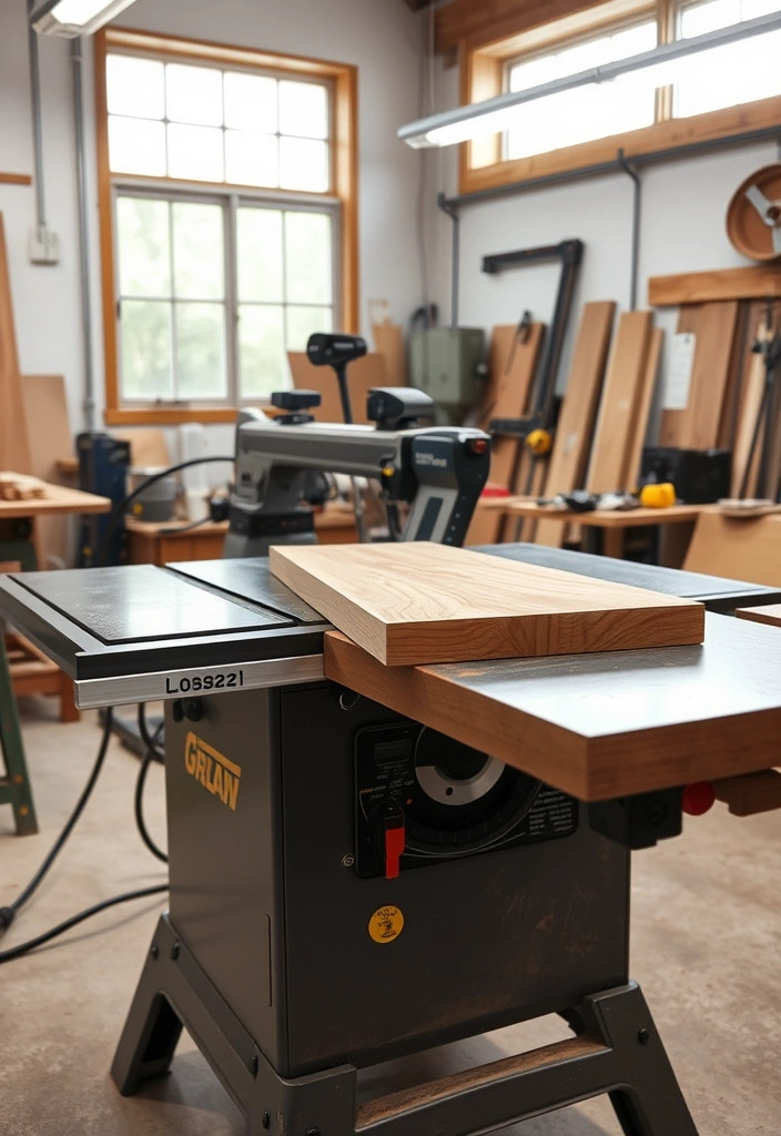 12 Must-Have Woodworking Tools That Will Transform Your DIY Projects Forever! - 6. Table Saw