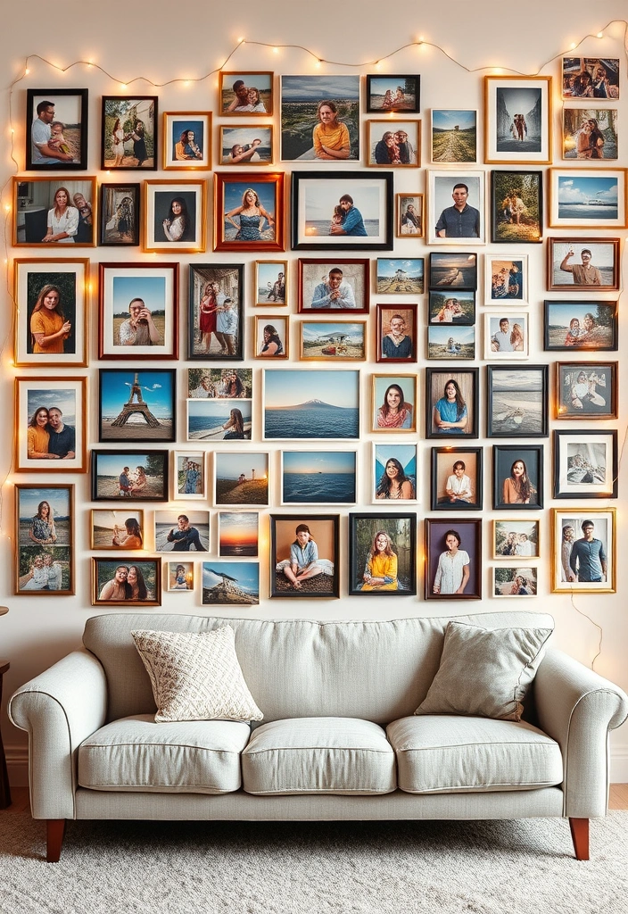 14 DIY Wall Art Ideas That Will Transform Your Space (You'll Want to Try #3!) - 5. Photo Collage Wall