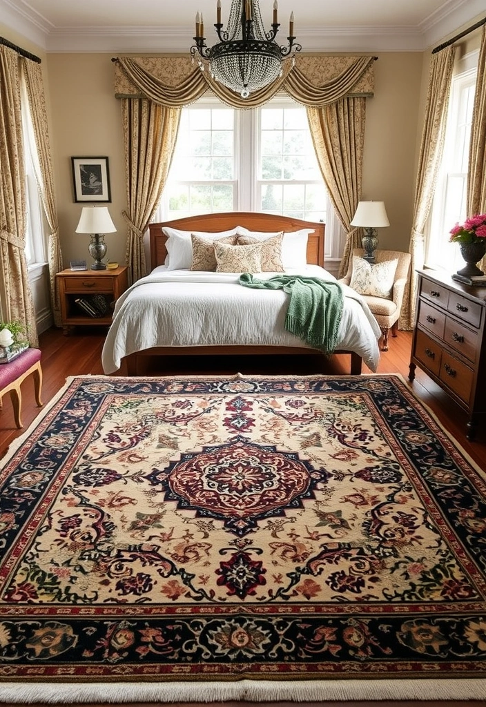 15 Stunning Bedroom Decor Hacks Under $100 (Wait Until You See #5!) - 11. Use Rugs to Define Spaces