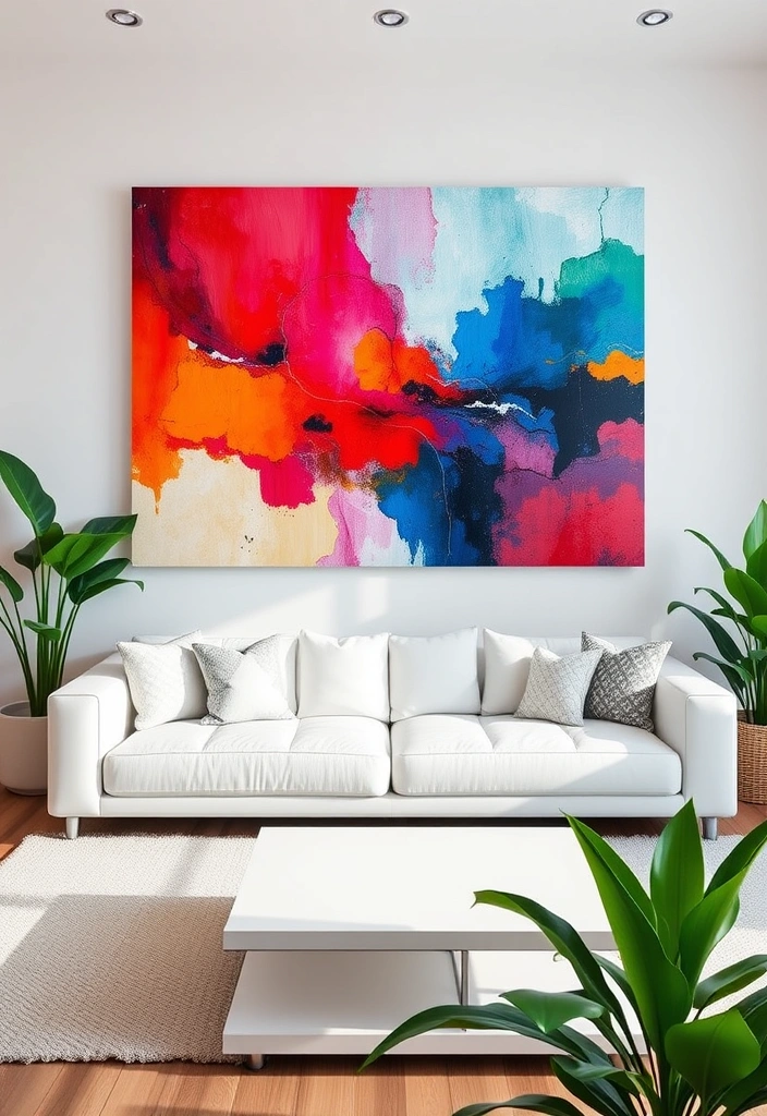 18 Unique Wall Art Ideas That Will Transform Your Space into a Gallery! - 1. Oversized Canvas Art