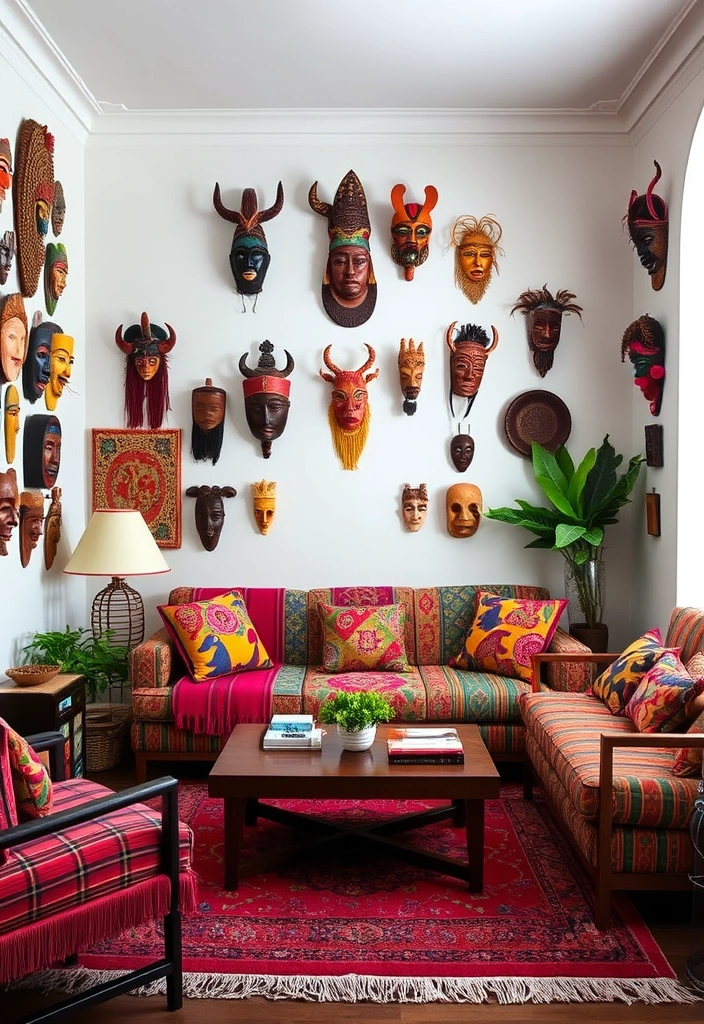 18 Unique Wall Art Ideas That Will Transform Your Space into a Gallery! - 15. Cultural Art Pieces