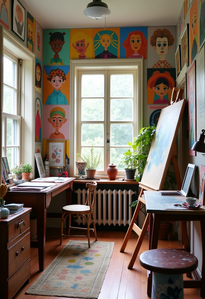 10 Inspiring Home Office Designs That'll Boost Your Productivity (You Won't Believe #4!) - 7. Artistic Expression