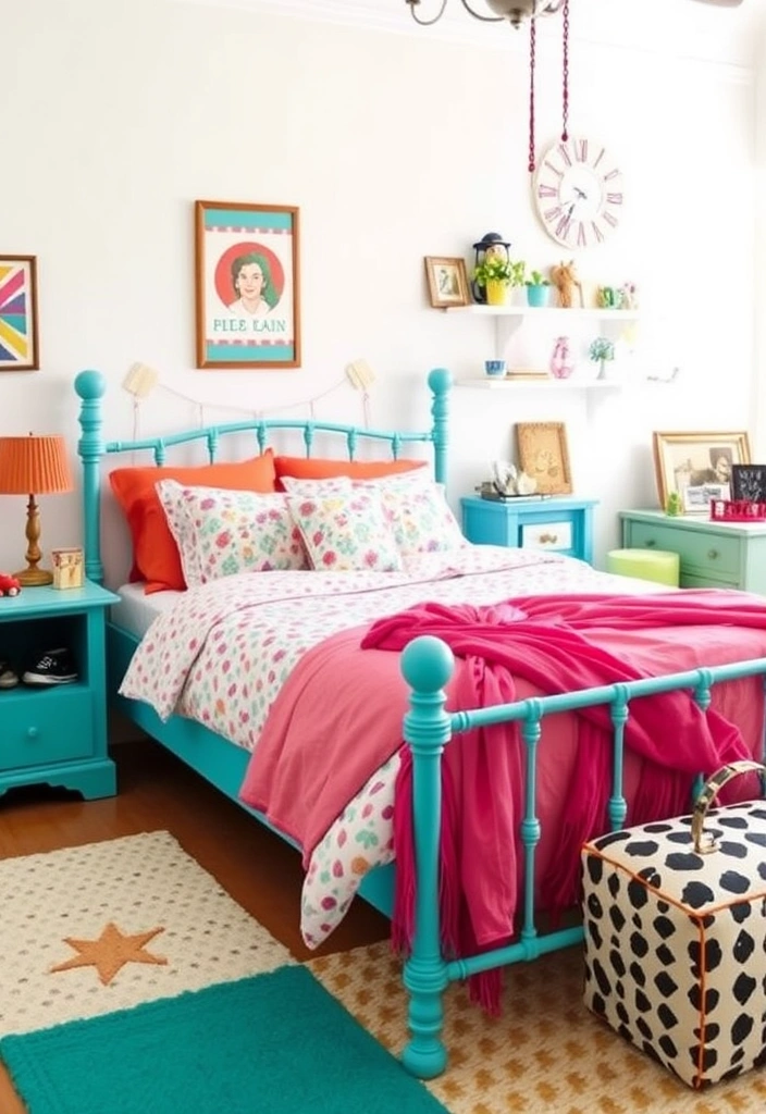15 Incredible Bed Frames That Will Make You Want to Snuggle In All Day (#9 Is a Game Changer!) - 11. The Bold Color Pop Bed Frame