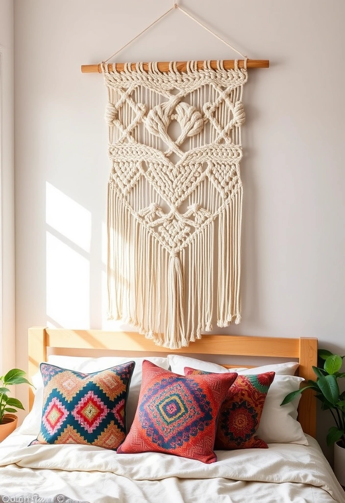 15 Stunning Wall Art Ideas That'll Make Your Walls Sing! - 2. DIY Macramé Wall Hanging