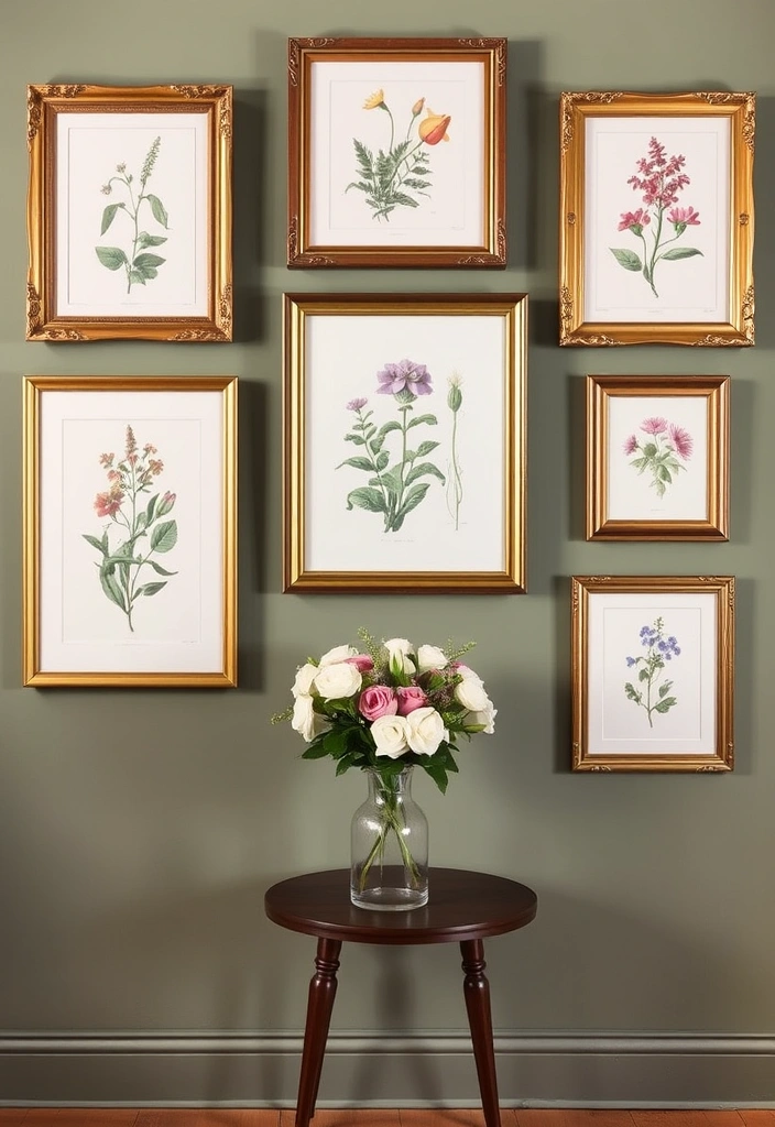 15 Stunning Wall Art Ideas That'll Make Your Walls Sing! - 3. Vintage Botanical Prints