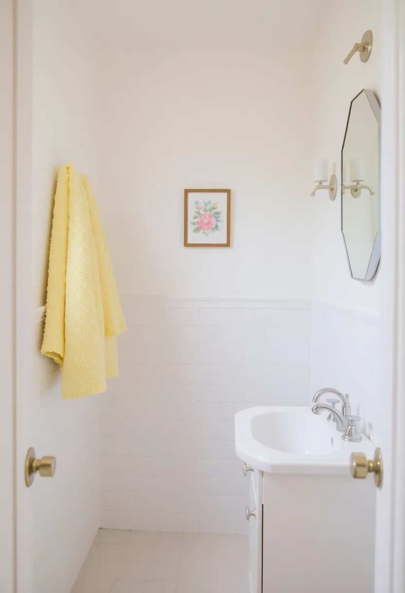 19 Chic Bathroom Styling Tips for Small Spaces (Your Guests Will Be Jealous of #11!) - 1. Embrace Light Colors