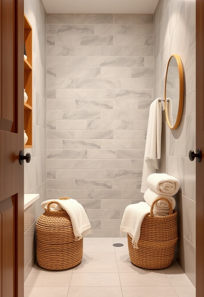 19 Chic Bathroom Styling Tips for Small Spaces (Your Guests Will Be Jealous of #11!) - 10. Layer Textures