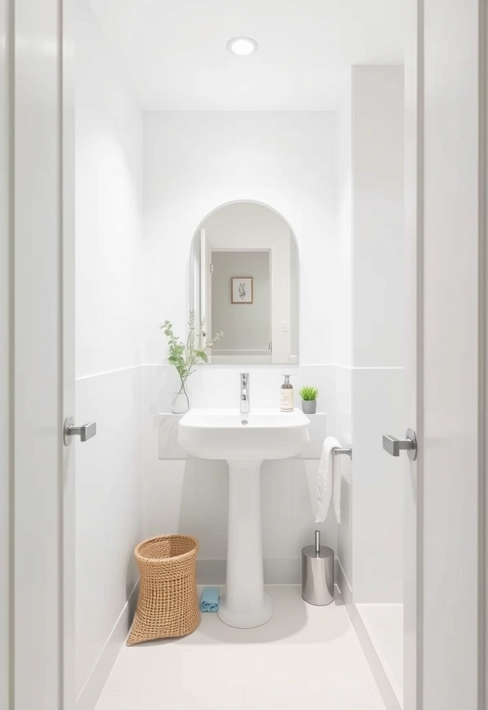 19 Chic Bathroom Styling Tips for Small Spaces (Your Guests Will Be Jealous of #11!) - 12. Keep It Minimal