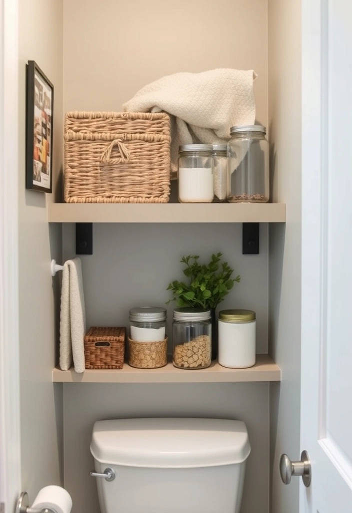 19 Chic Bathroom Styling Tips for Small Spaces (Your Guests Will Be Jealous of #11!) - 6. Use Stylish Storage Solutions