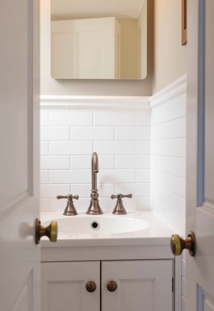 19 Chic Bathroom Styling Tips for Small Spaces (Your Guests Will Be Jealous of #11!) - 9. Opt for Unique Fixtures