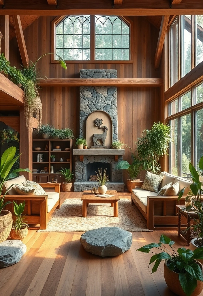 25 Stunning Living Room Ideas That'll Make You Say 'Wow!' (You'll Want #10 in Your Home!) - 12. Nature-Inspired