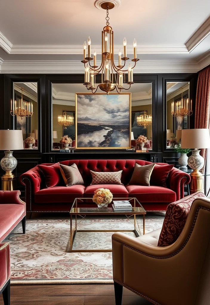 25 Stunning Living Room Ideas That'll Make You Say 'Wow!' (You'll Want #10 in Your Home!) - 16. Elegant Glam