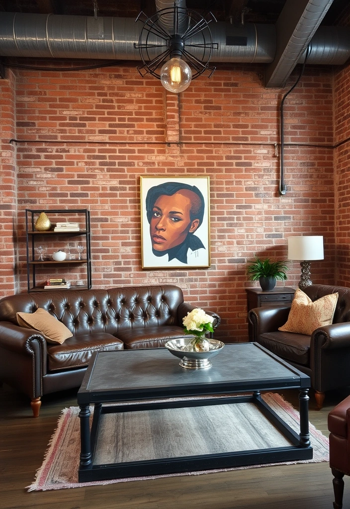 25 Stunning Living Room Ideas That'll Make You Say 'Wow!' (You'll Want #10 in Your Home!) - 8. Industrial Chic