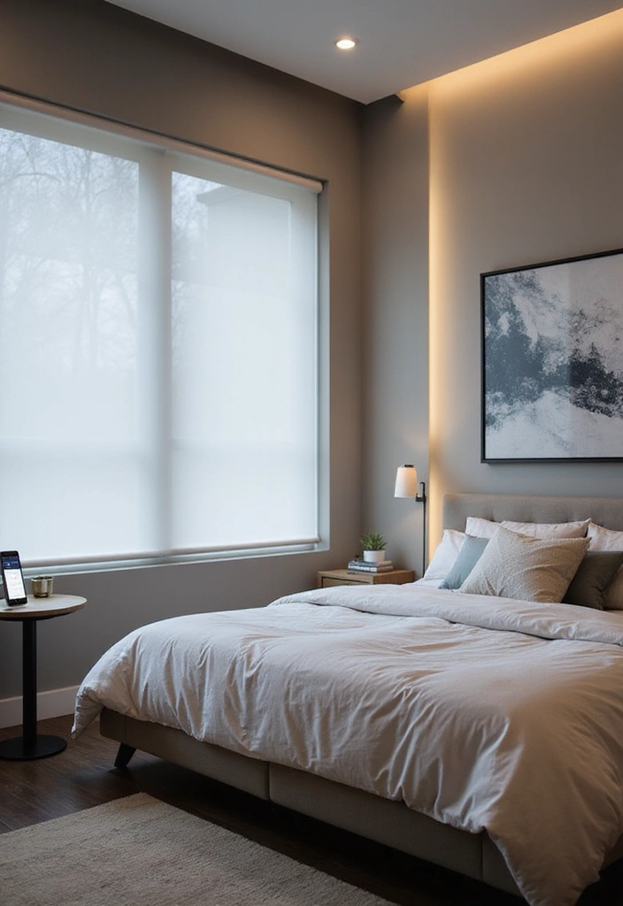 20 Stunning Modern Bedroom Ideas That'll Transform Your Space (You Won't Believe #8!) - 10. Smart Bedroom Technology