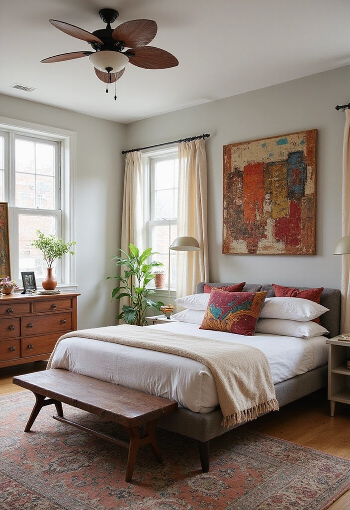 20 Stunning Modern Bedroom Ideas That'll Transform Your Space (You Won't Believe #8!) - 11. Vintage Modern Fusion