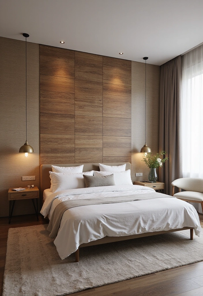 20 Stunning Modern Bedroom Ideas That'll Transform Your Space (You Won't Believe #8!) - 14. Textured Wall Accents