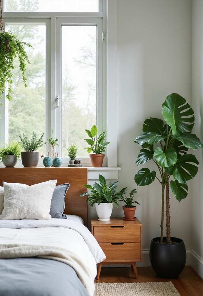 20 Stunning Modern Bedroom Ideas That'll Transform Your Space (You Won't Believe #8!) - 15. Indoor Plants