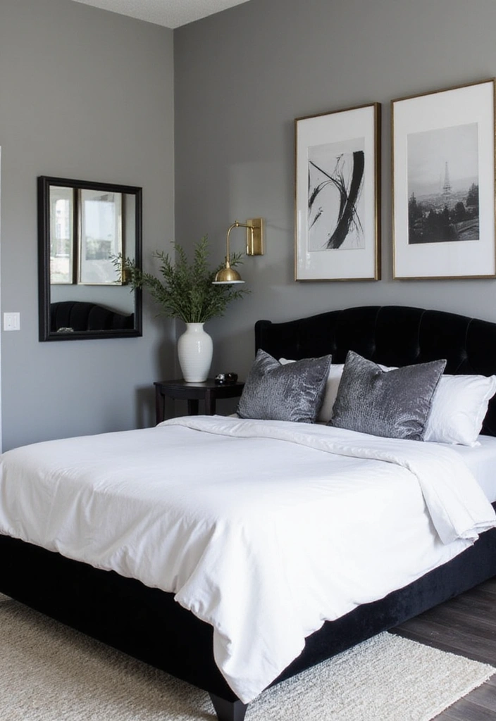 20 Stunning Modern Bedroom Ideas That'll Transform Your Space (You Won't Believe #8!) - 2. Chic Monochrome