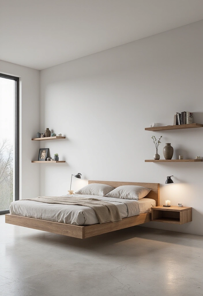 20 Stunning Modern Bedroom Ideas That'll Transform Your Space (You Won't Believe #8!) - 9. Floating Furniture