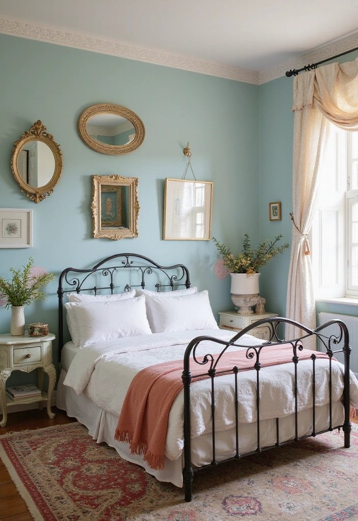 15 Dream Bedroom Ideas That'll Make You Feel Like You're on Vacation Every Night! - 8. Vintage Charm: Timeless Elegance