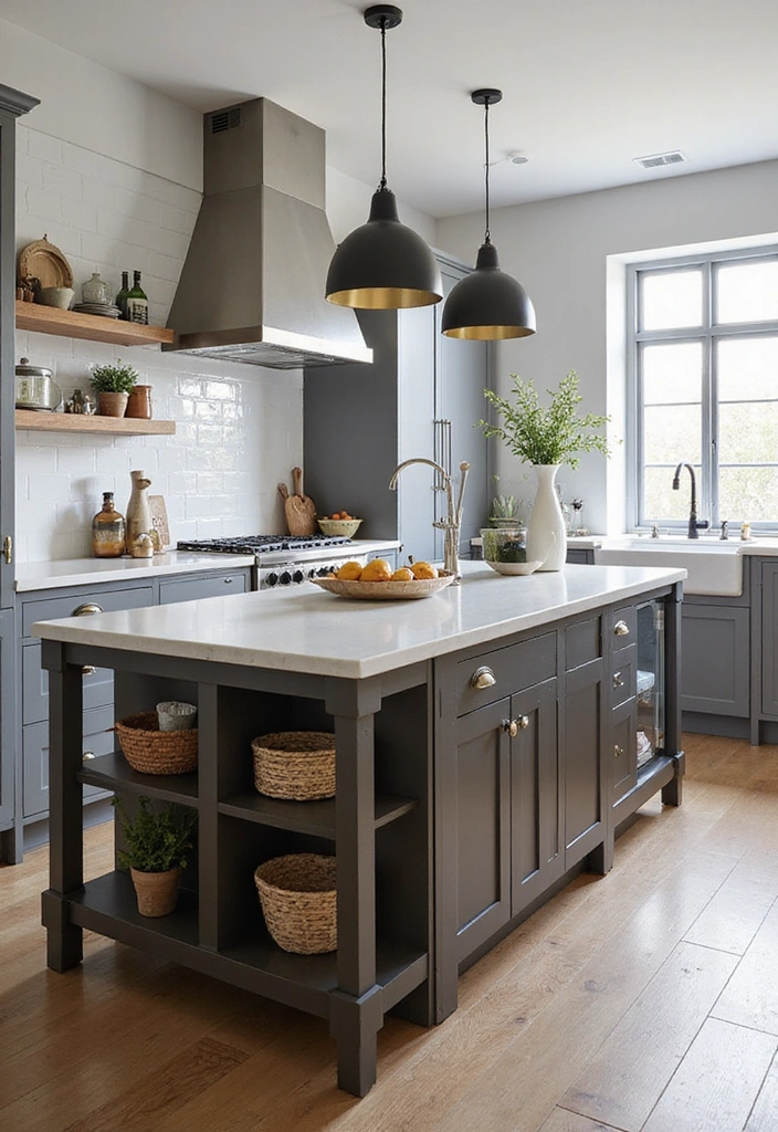 18 Modern Small Kitchen Layouts That Redefine Style (Don’t Miss #11!) - 11. Multi-functional Islands