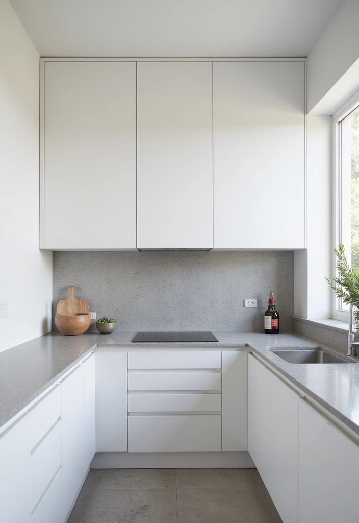 18 Modern Small Kitchen Layouts That Redefine Style (Don’t Miss #11!) - 2. Minimalist Chic