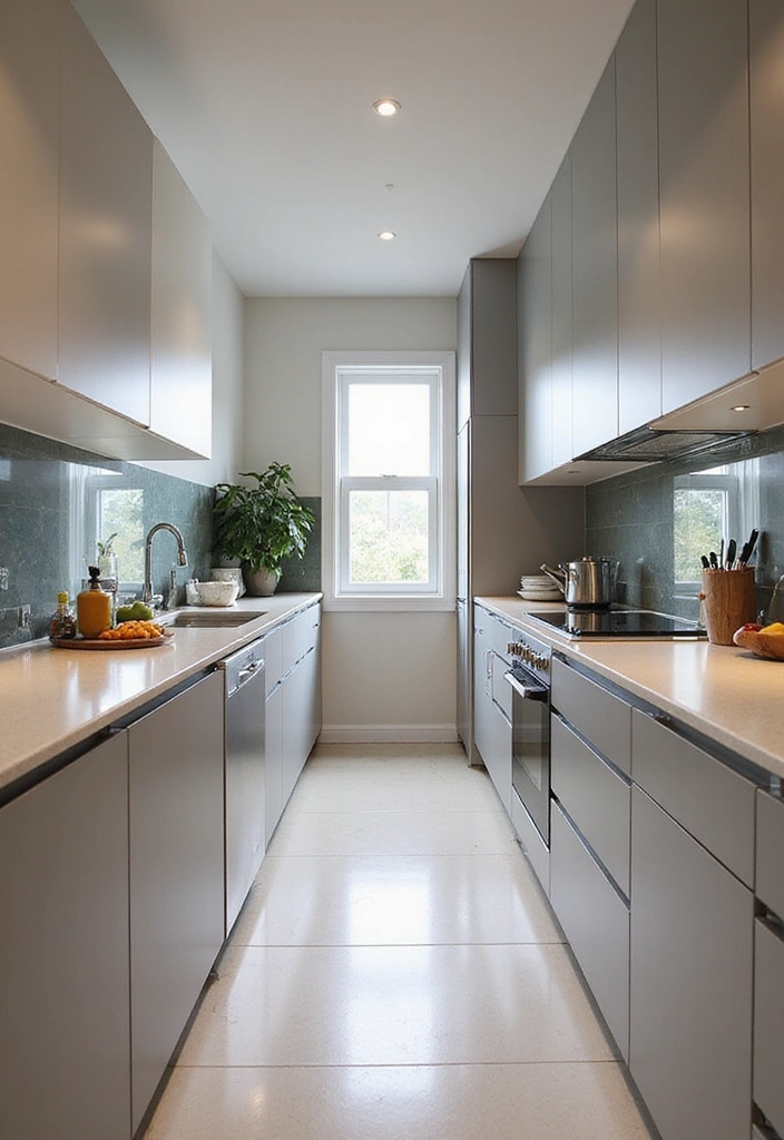 18 Modern Small Kitchen Layouts That Redefine Style (Don’t Miss #11!) - 6. Galley Kitchen Revival