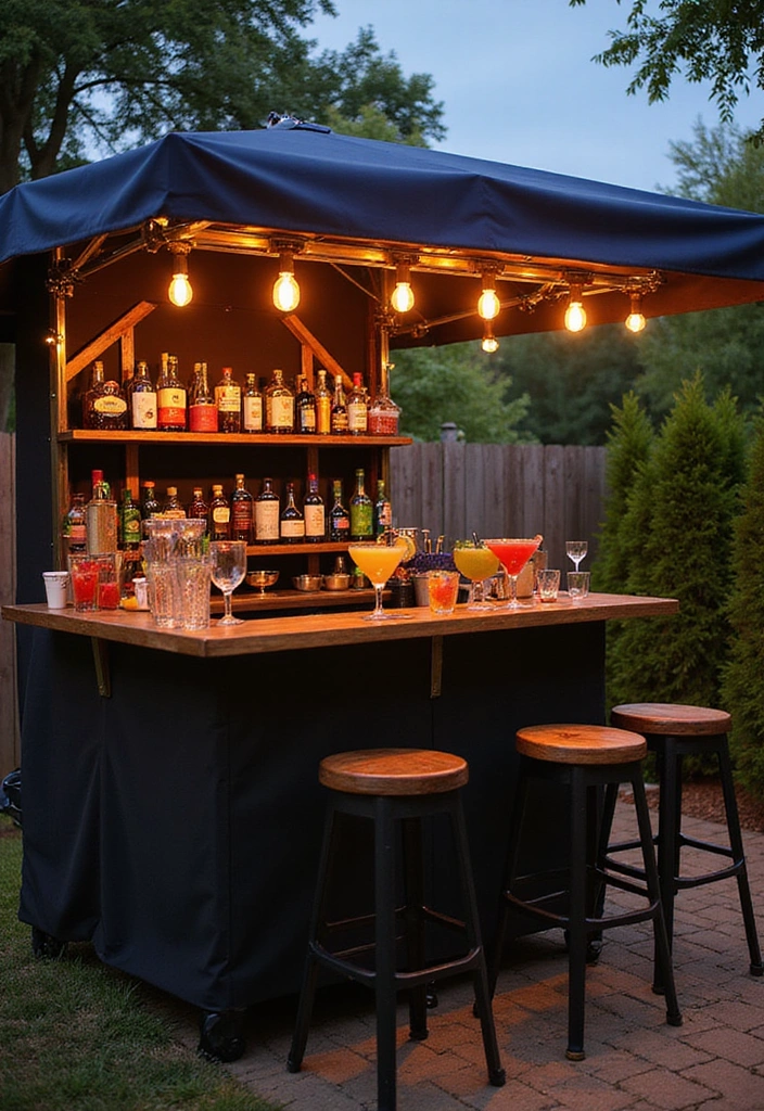 18 Stunning Outdoor Furniture Ideas That Will Transform Your Patio (You Won't Believe #5!) - 11. Portable Outdoor Bar