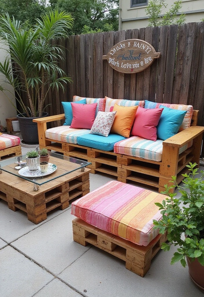 18 Stunning Outdoor Furniture Ideas That Will Transform Your Patio (You Won't Believe #5!) - 4. Unique Pallet Furniture