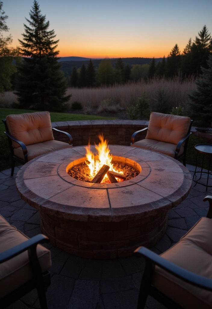18 Stunning Outdoor Furniture Ideas That Will Transform Your Patio (You Won't Believe #5!) - 8. Outdoor Fire Pit Table