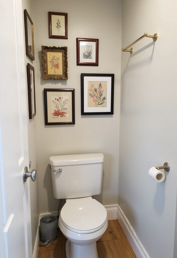 19 Small Bathroom Ideas to Maximize Your Space (Tip #11 Is Genius!) - 15. Personalize with Art