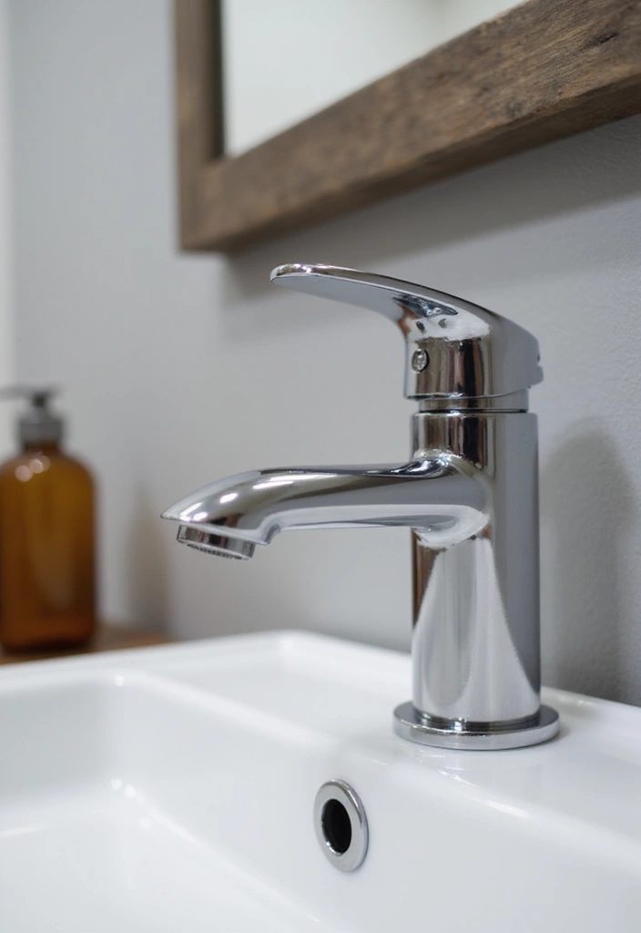 19 Small Bathroom Ideas to Maximize Your Space (Tip #11 Is Genius!) - 18. Upgrade Your Faucet
