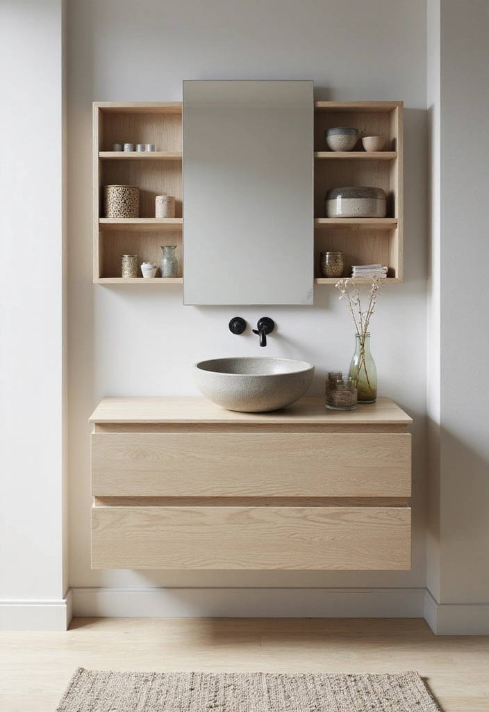 19 Small Bathroom Ideas to Maximize Your Space (Tip #11 Is Genius!) - 2. Go for a Floating Vanity