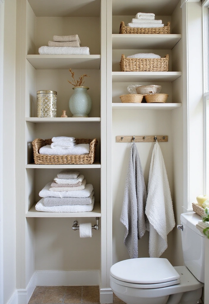 19 Small Bathroom Ideas to Maximize Your Space (Tip #11 Is Genius!) - 3. Use Vertical Storage
