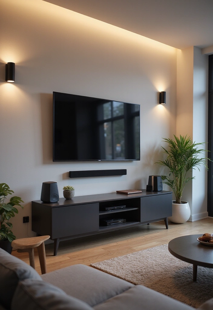 20 Living Room Ideas That’ll Make You Want to Stay In Forever (You Won't Believe #10!) - 9. Smart Tech Living