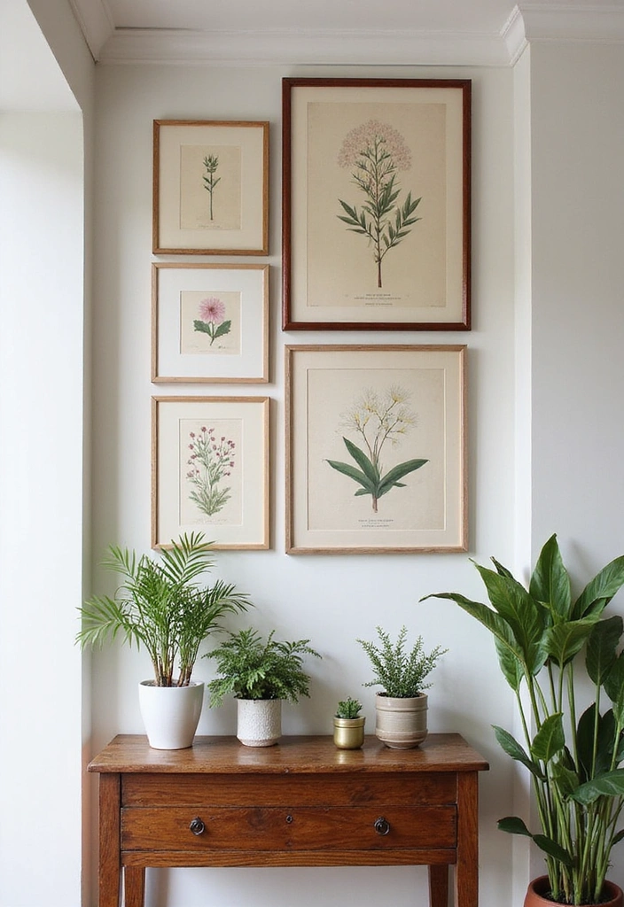 25 Vintage Wall Art Ideas That'll Make Your Space Feel Like a Timeless Masterpiece! - 1. Antique Botanical Prints