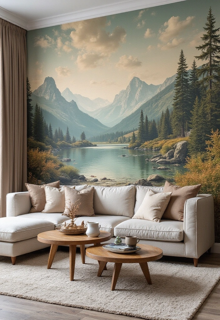 25 Vintage Wall Art Ideas That'll Make Your Space Feel Like a Timeless Masterpiece! - 21. Vintage Inspired Wall Murals