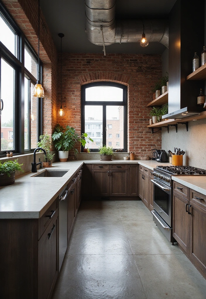 12 Modern Kitchen Designs That Are So Trendy You Won't Want to Leave! - 8. Industrial Chic