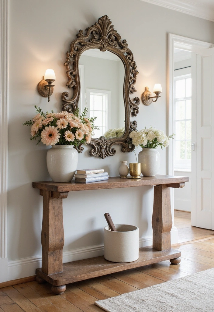 12 Stunning DIY Furniture Projects That'll Transform Your Home (You Won't Believe #5!) - 12. Elegant Entryway Table