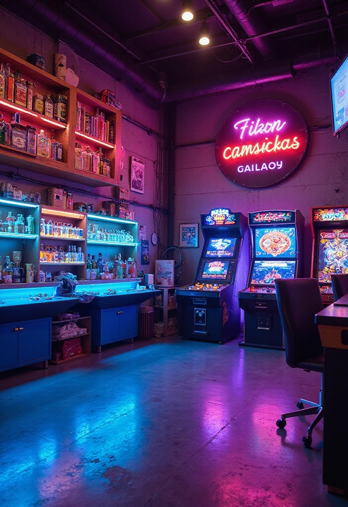 15 Game Room Ideas That Will Transform Your Space into a Gamer's Paradise! - 1. Neon Lights & LED Strips