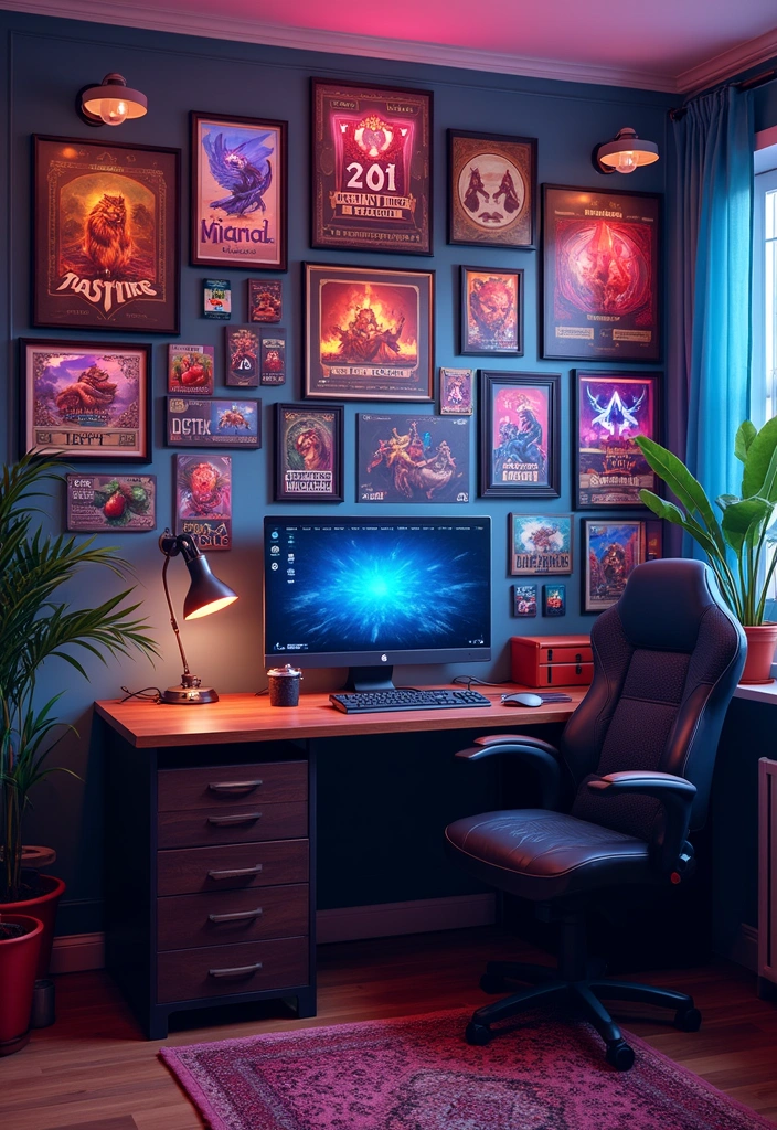 15 Game Room Ideas That Will Transform Your Space into a Gamer's Paradise! - 12. Wall of Fame