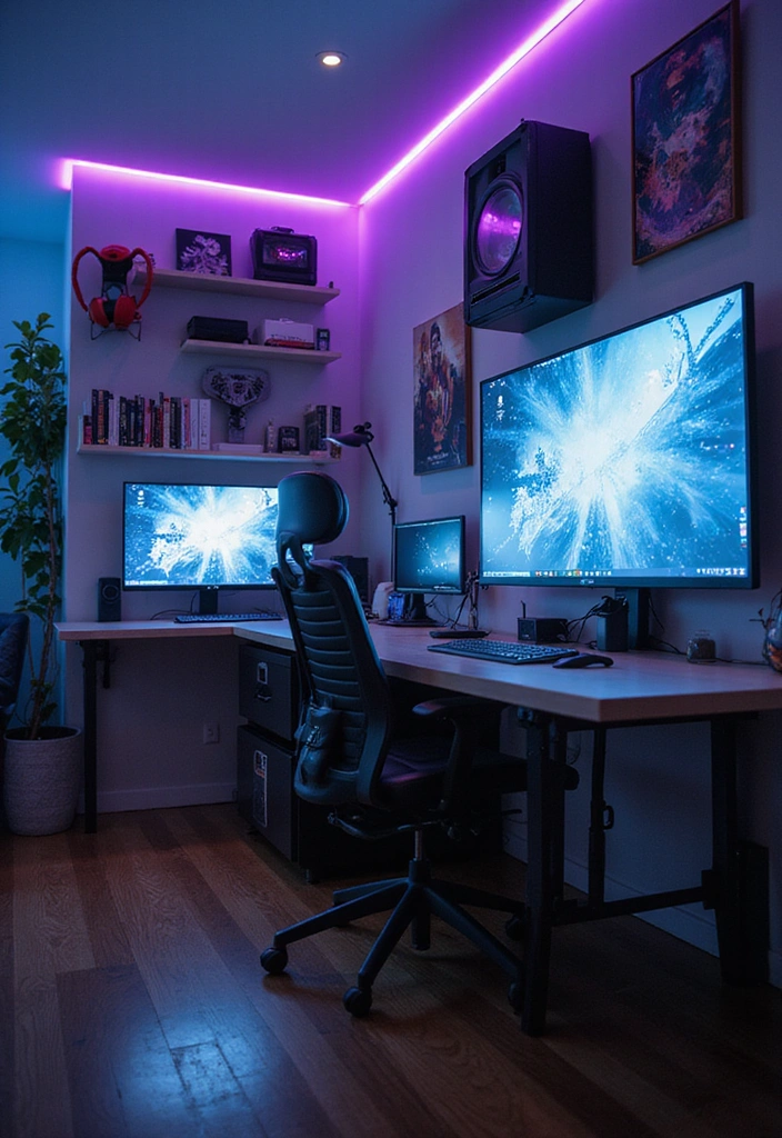 15 Game Room Ideas That Will Transform Your Space into a Gamer's Paradise! - 6. Gaming Tech Wall