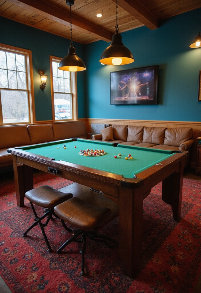 15 Game Room Ideas That Will Transform Your Space into a Gamer's Paradise! - 7. Customizable Game Table