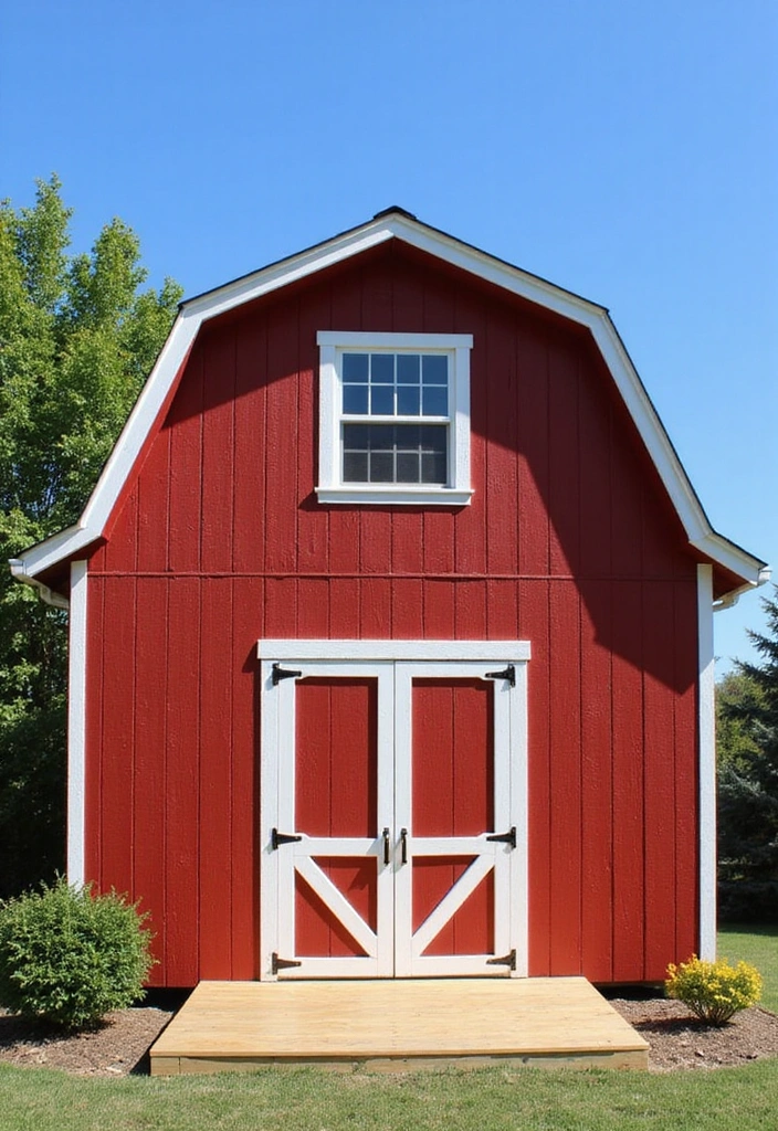 15 Stunning Barndominium Exteriors That'll Make Your Neighbors Envious! - 1. The Classic Red Barn Aesthetic