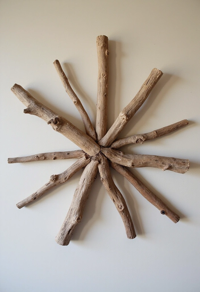 16 Nautical Wood Projects That'll Bring the Ocean Right to Your Living Room (You Won't Believe #5!) - 1. Driftwood Wall Art