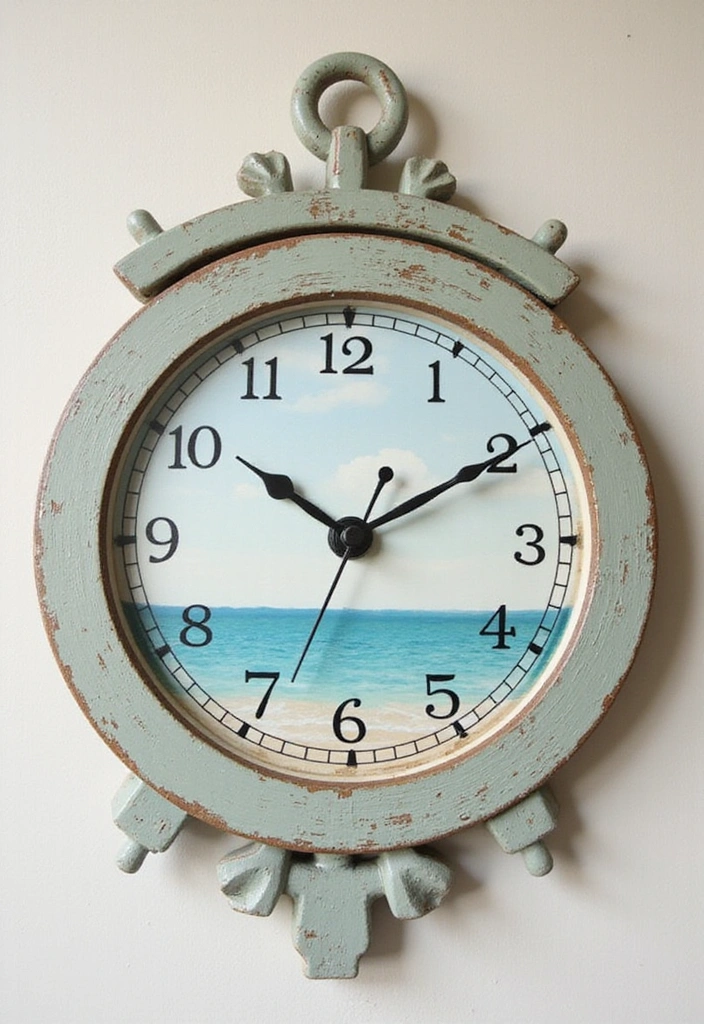 16 Nautical Wood Projects That'll Bring the Ocean Right to Your Living Room (You Won't Believe #5!) - 15. Nautical Wall Clock