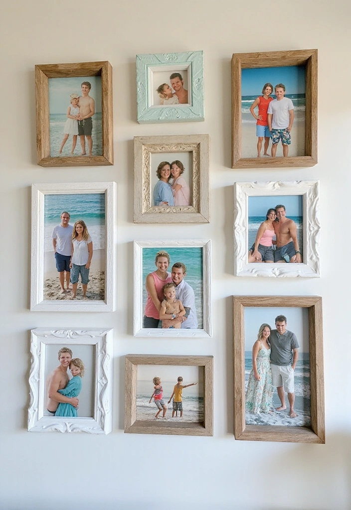 16 Nautical Wood Projects That'll Bring the Ocean Right to Your Living Room (You Won't Believe #5!) - 16. Beachy Frame Displays