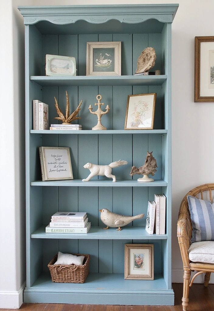 16 Nautical Wood Projects That'll Bring the Ocean Right to Your Living Room (You Won't Believe #5!) - 2. Nautical-Themed Bookshelf