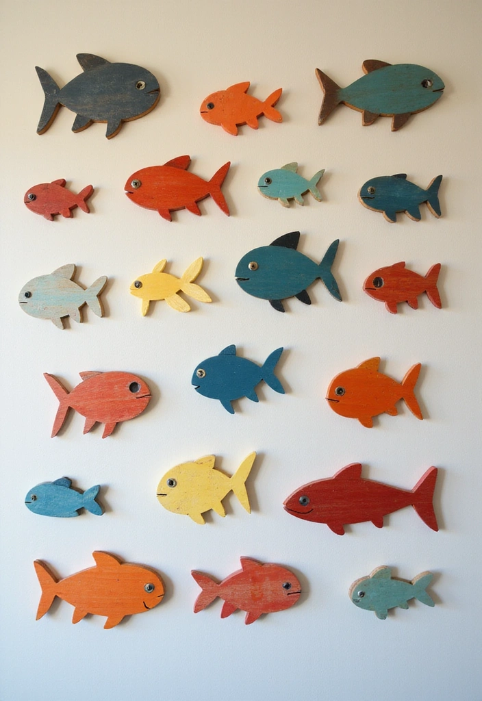 16 Nautical Wood Projects That'll Bring the Ocean Right to Your Living Room (You Won't Believe #5!) - 6. Wooden Fish Wall Hangings