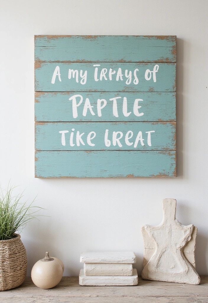 16 Nautical Wood Projects That'll Bring the Ocean Right to Your Living Room (You Won't Believe #5!) - 7. Coastal Color Pallet Sign